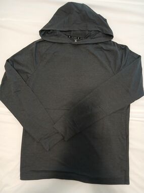 Studio Men's Dark Charcoal Hooded Pullover